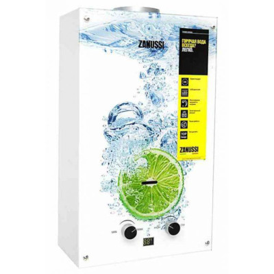 Придбати Газові колонки Zanussi GWH 10 Fonte Glass Lime у Харкові, Києві, Одесі, Львові.. | найнижчі ціни | Доставка по всій Україні | Харьков-Климат